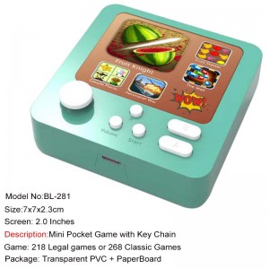 8Bit BL- 281 2 LCD Handhold Game